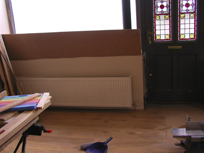 Fitting radiator under window